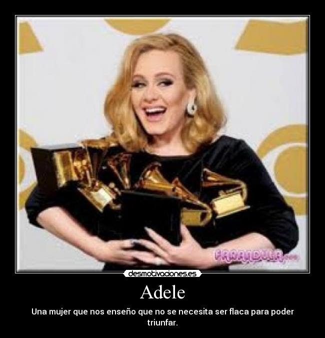 Adele - Una mujer que nos enseÃ±o que no se necesita ser flaca para ...