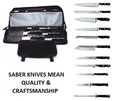 Saber Knives Hot Drop Forged Ice Treated Full Tang High Quality Hand Made German Steel