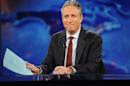 This Nov. 30, 2011 file photo shows television host Jon Stewart during a taping of "The Daily Show with Jon Stewart" in New York. Comedy Central announced Tuesday, Feb. 10, 2015, that Stewart will will leave "The Daily Show" later this year. (AP Photo/Brad Barket, File)