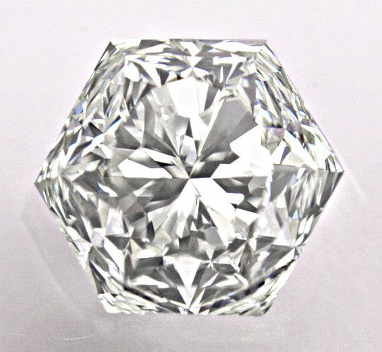 Original-Foto 3, SUPER-DIAMANT 2,12ct VVS1 HRD FIRE-ROSE HEXAGON DIAMOND
