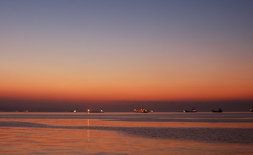 the sea before sunrise