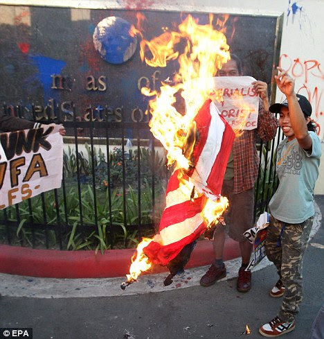Flag burning