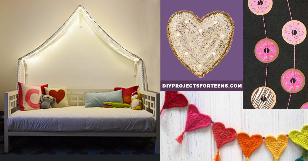 37 Insanely Cute Teen Bedroom Ideas for DIY Decor  Crafts for Teens