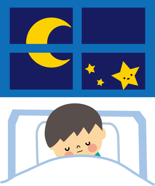 早寝早起きのイラスト 無料イラスト フリー素材