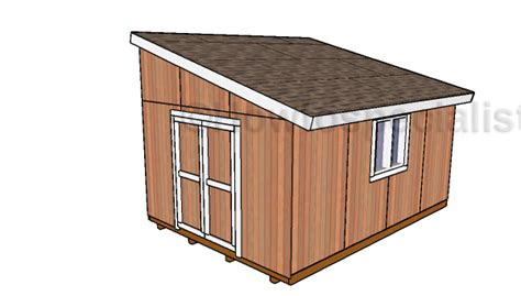 lean  shed plans howtospecialist   build
