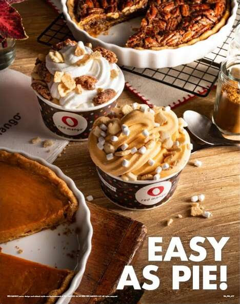 Pie-Inspired Frozen Yogurts - Red Mango is Serving Up New Pumpkin Pie Frozen Yogurt This Fall (TrendHunter.com)
