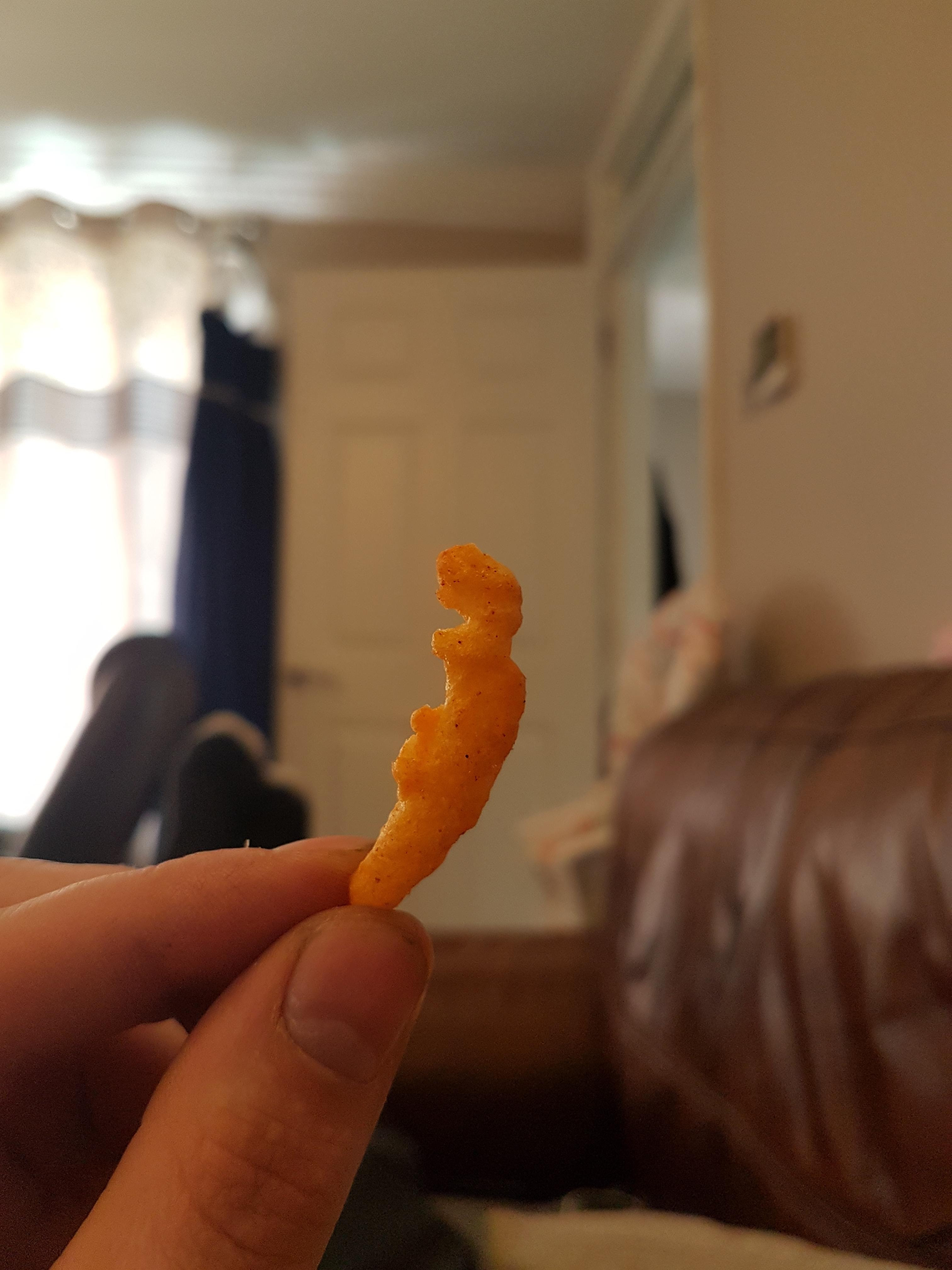 My Nik Naks Looks Like A Baby T Rex Mildlyinteresting