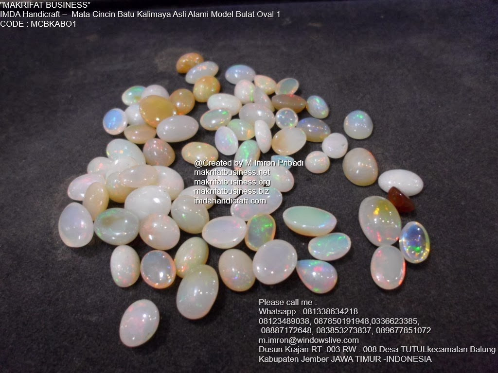 Model Cincin Batu Kalimaya Sintetis Untuk Wanita batu aspal kalimaya ...