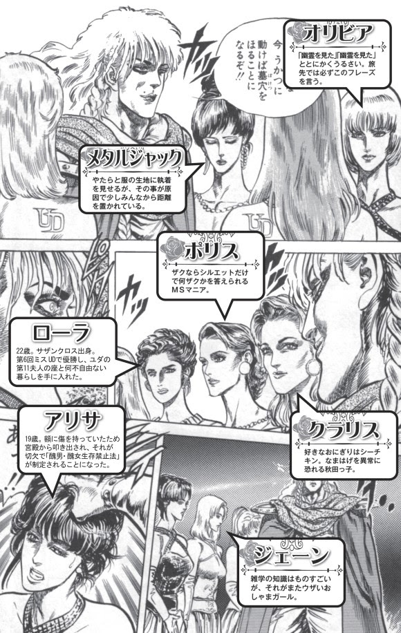 北斗の拳キャラクター紹介 ユダの側女達