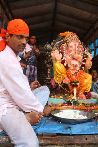 Shooting Ganesh Visarjan at Chinchpokli ... 2012 by firoze shakir photographerno1