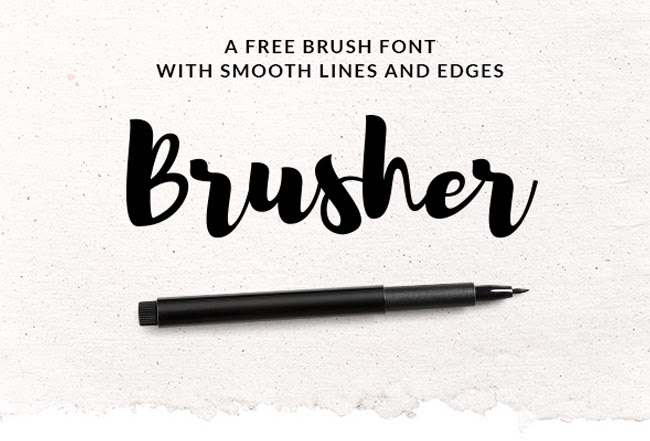 Brusher-Free-Font