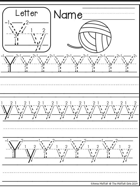 Letter y lowercase handwriting worksheet. letter y worksheet kindergarten worksheets letter y worksheets free