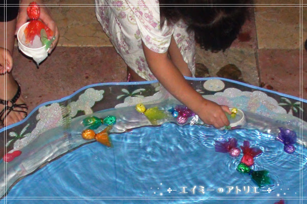 工作 クラフト 夏祭りの金魚すくい を作りました エイミーのアトリエ