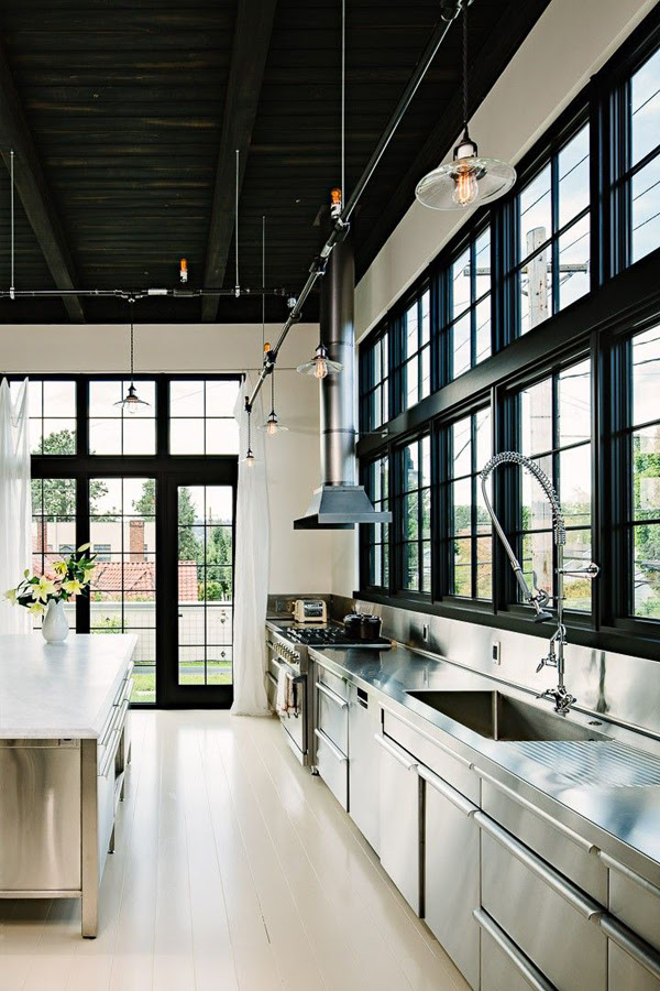 Cool And Minimalist Industrial Kitchen Design Home Cool And Minimalist Industrial Kitchen Design Home