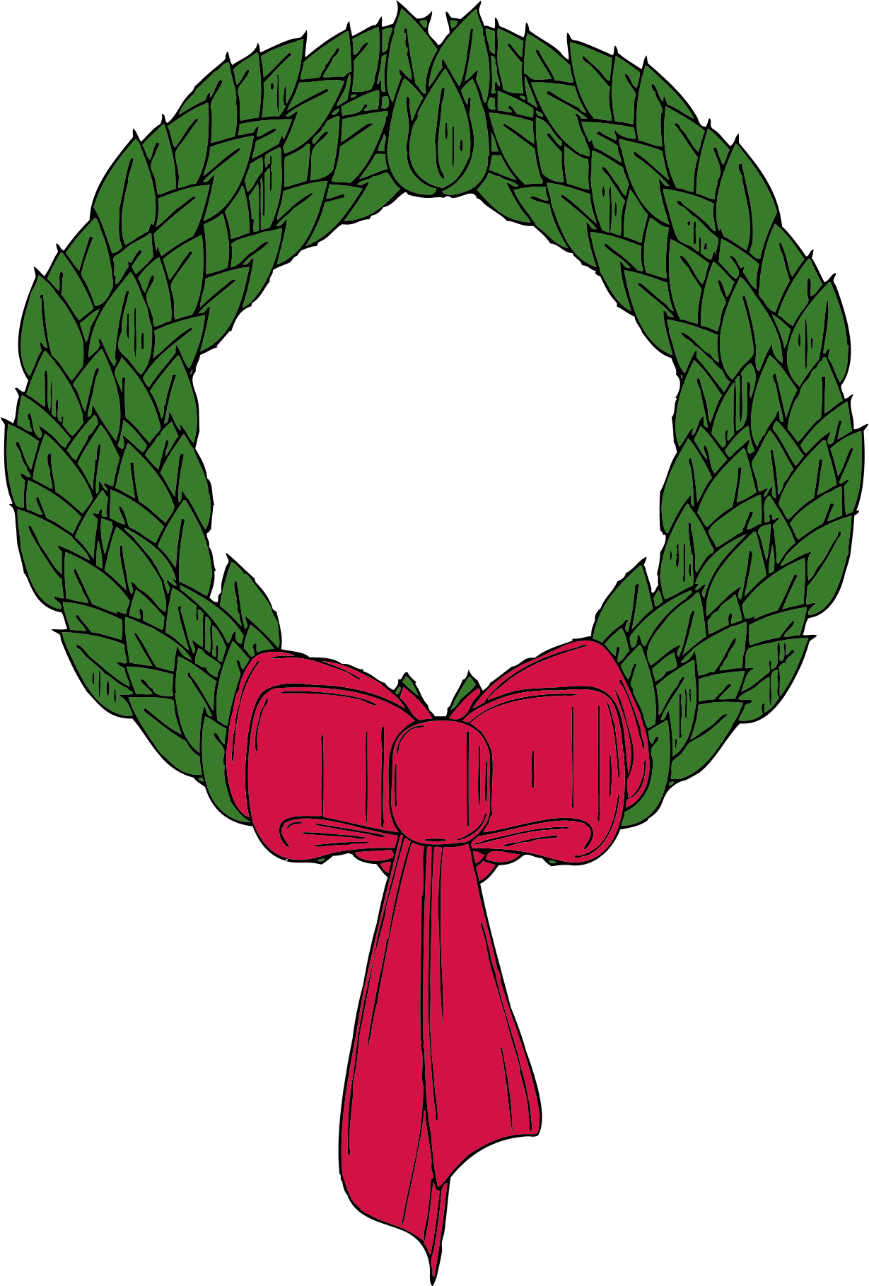 Xmas Stuff For Christmas Wreath Clip Art