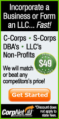 CorpNet® - Form an LLC in Minutes! Get 10% Off! 