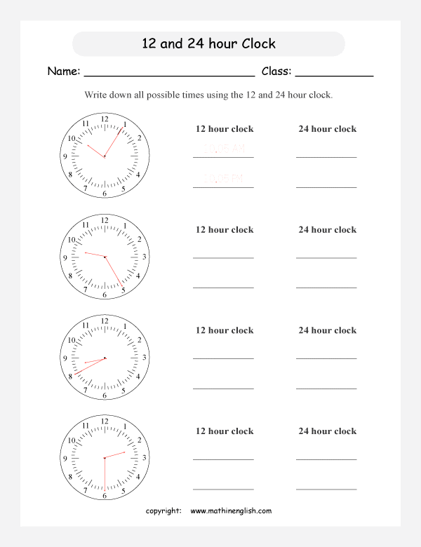 math time worksheet for grade 4 and 5 students based on