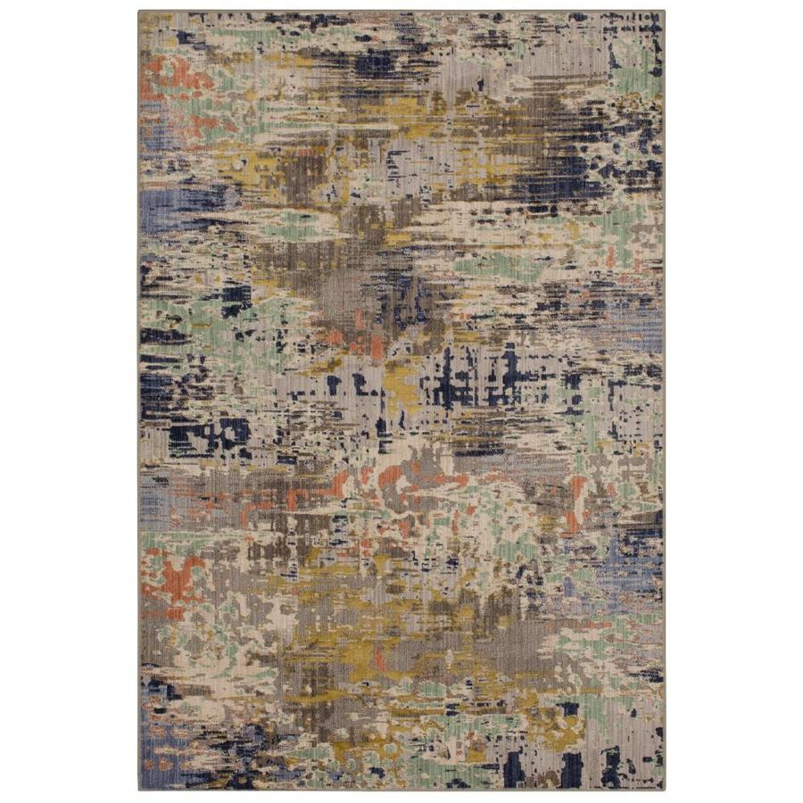 Scott Living Talbert 5 X 8 Dove Indoor Abstract Farmhouse Cottage Area Rug In The Rugs Department At Lowescom