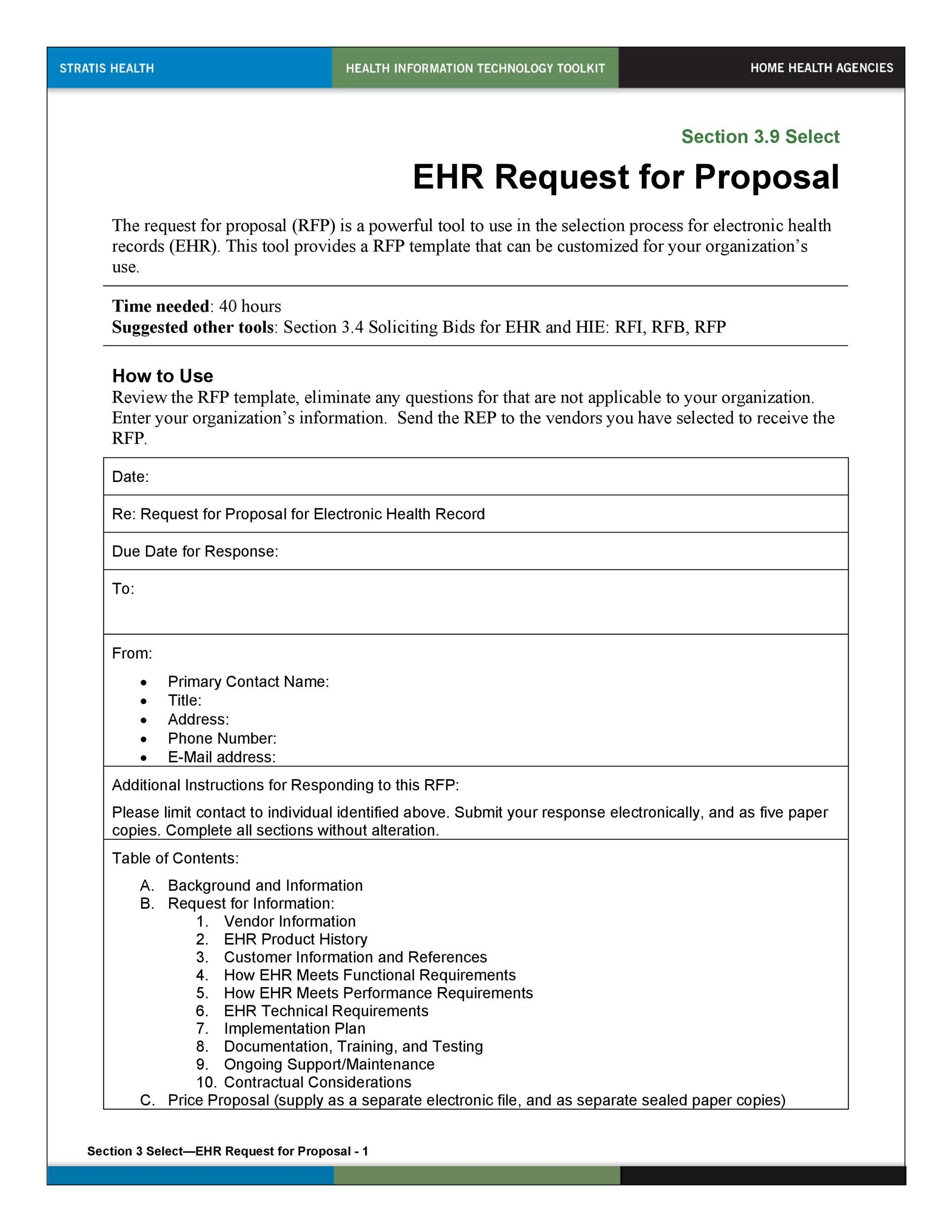 40  Best Request for Proposal Templates \u0026 Examples RPF Templates