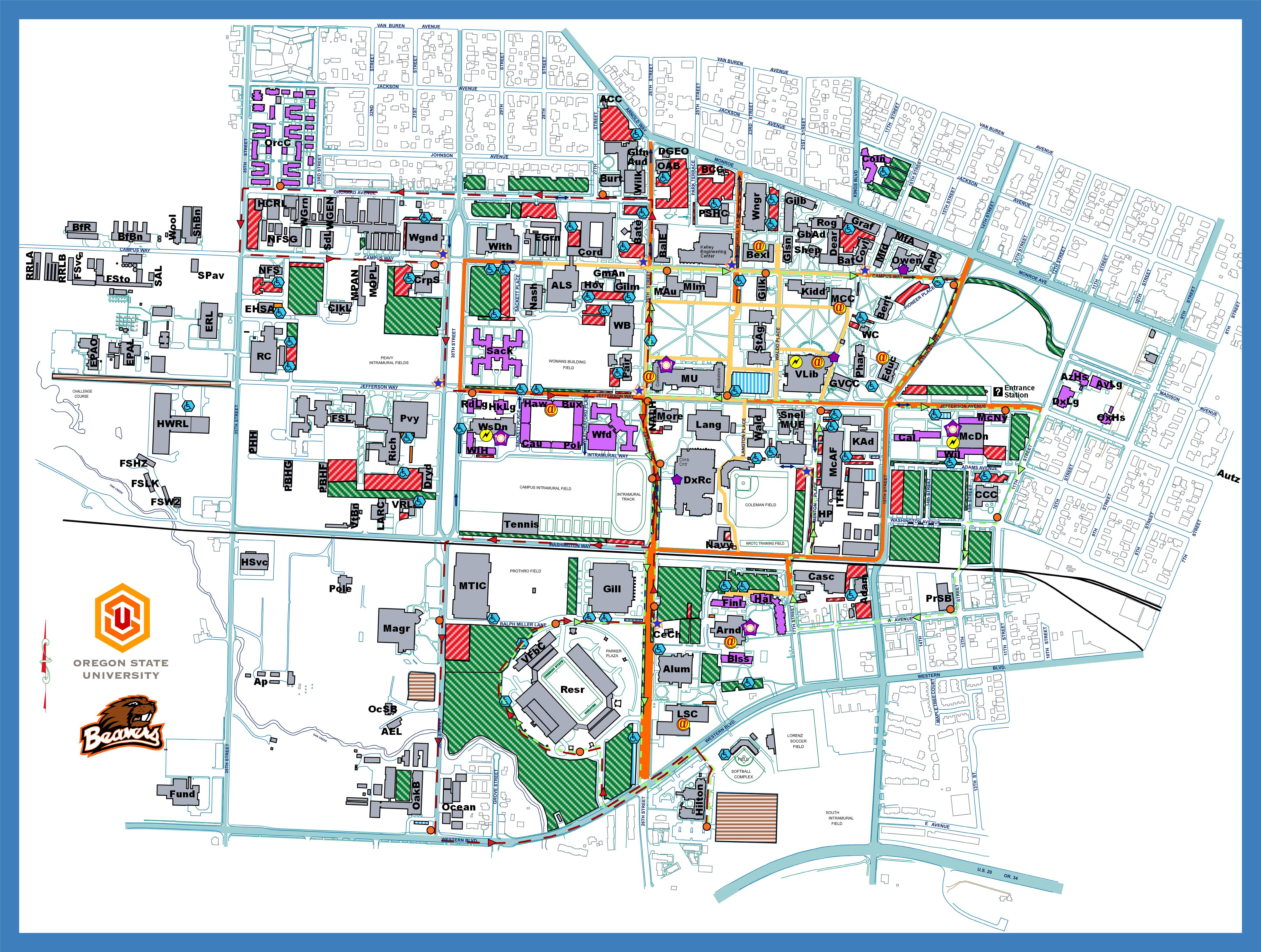 U Of O Map