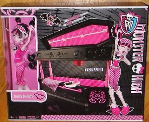 Monster High DEAD TIRED Draculaura Doll + JEWELRY BOX ...