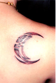 celtic moon tattoo tribal