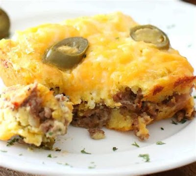 Hamburger Cornbread Casserole Recipe