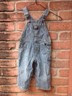 OshKosh B'gosh Denim Striped Overalls, Size 12 Months