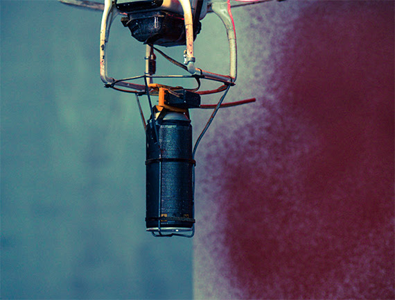 A detail of Icarus One painting on a wall (image via icarusone.com)