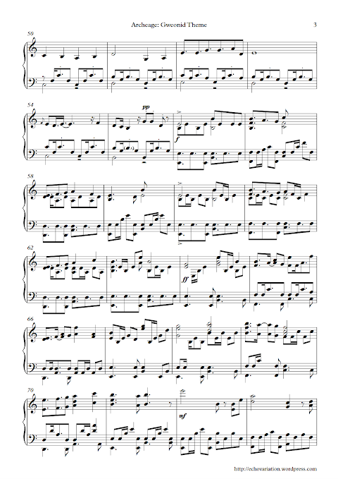 Gweonid Theme  ArcheAge sheet music   Sheethost 