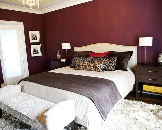 Bedroom Eggplant Design