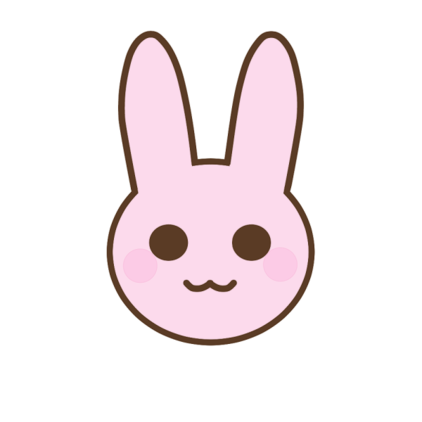 ウサギの顔のイラスト かわいいフリー素材が無料のイラストレイン