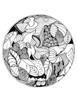 Dieren Mandala Kleurplaten