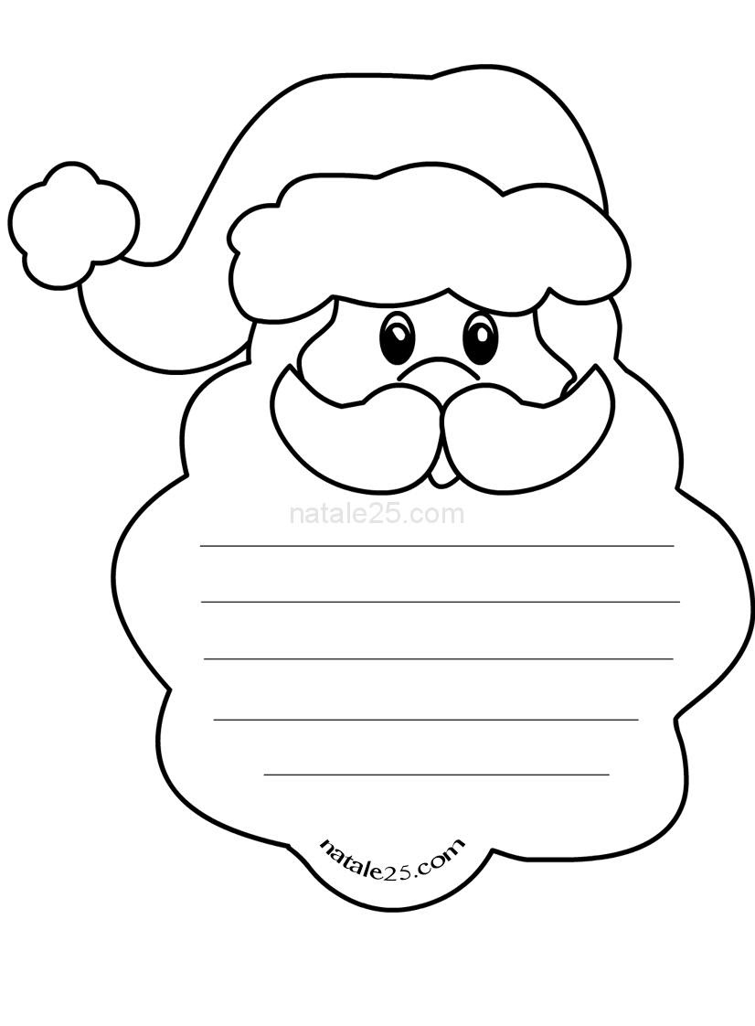 Letterine di Natale per bambini da colorare