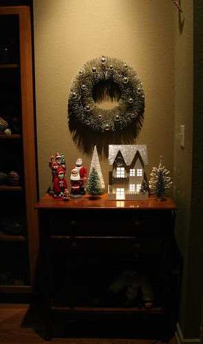 wreath and santas