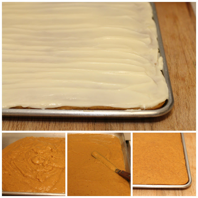 Pumpkin Sheet Cake with Cream Cheese Frosting