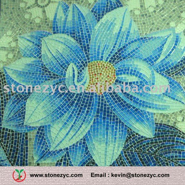 Flower mosaic tiles art mosaic patterns for NICHES Mosaik Flower mosaic tiles art mosaic patterns for NICHES Mosaik