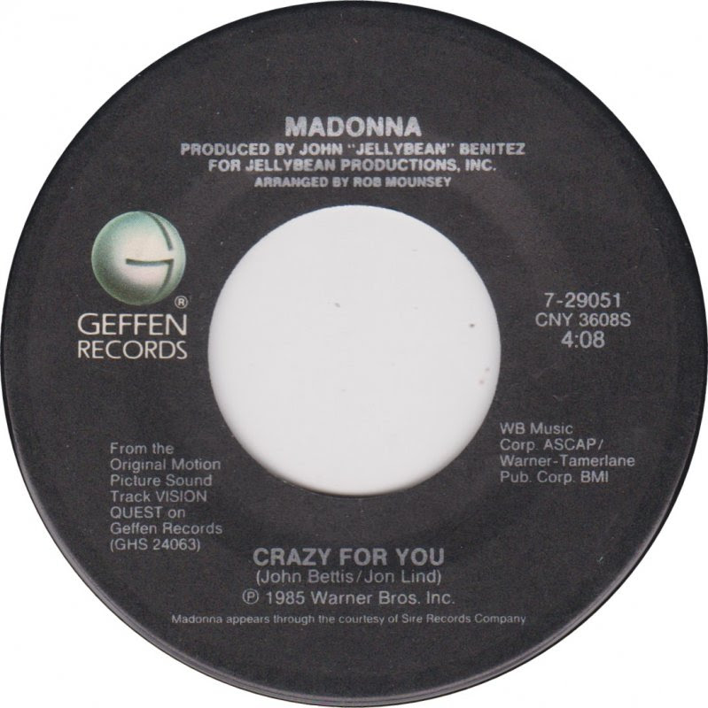 45cat Madonna Crazy For You No More Words Geffen Usa 7