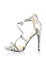 C'M Sandalias de tacón (Blanco / Antracita)