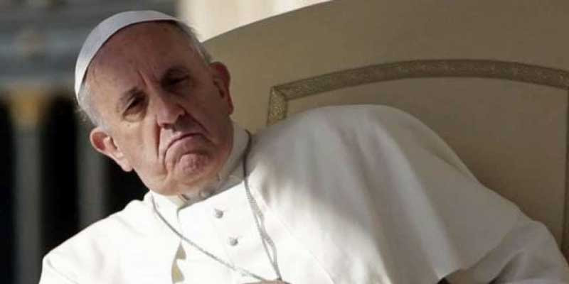 Image result for angry pope francis