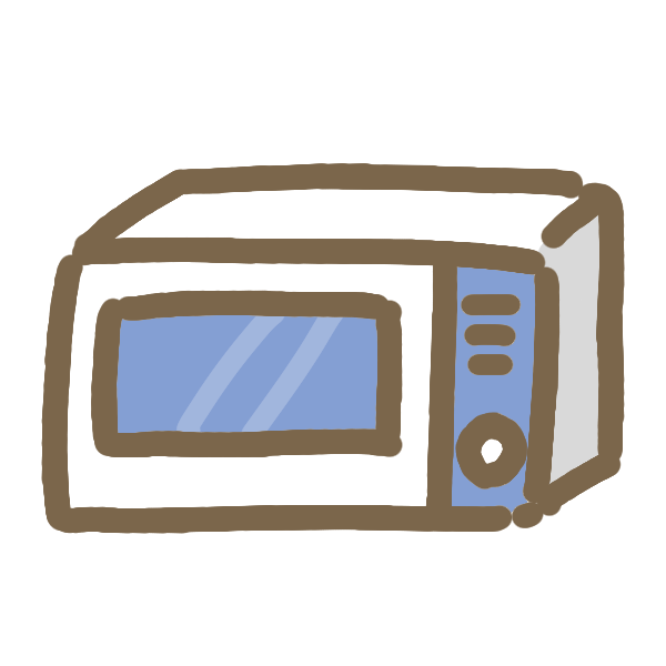 電子レンジのイラスト かわいいフリー素材が無料のイラストレイン