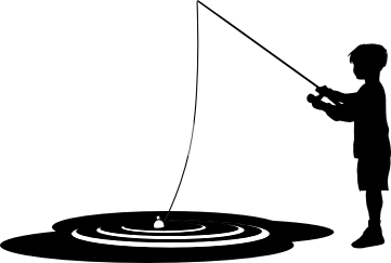 Download fisherman boy silhouette clipart - Clipground