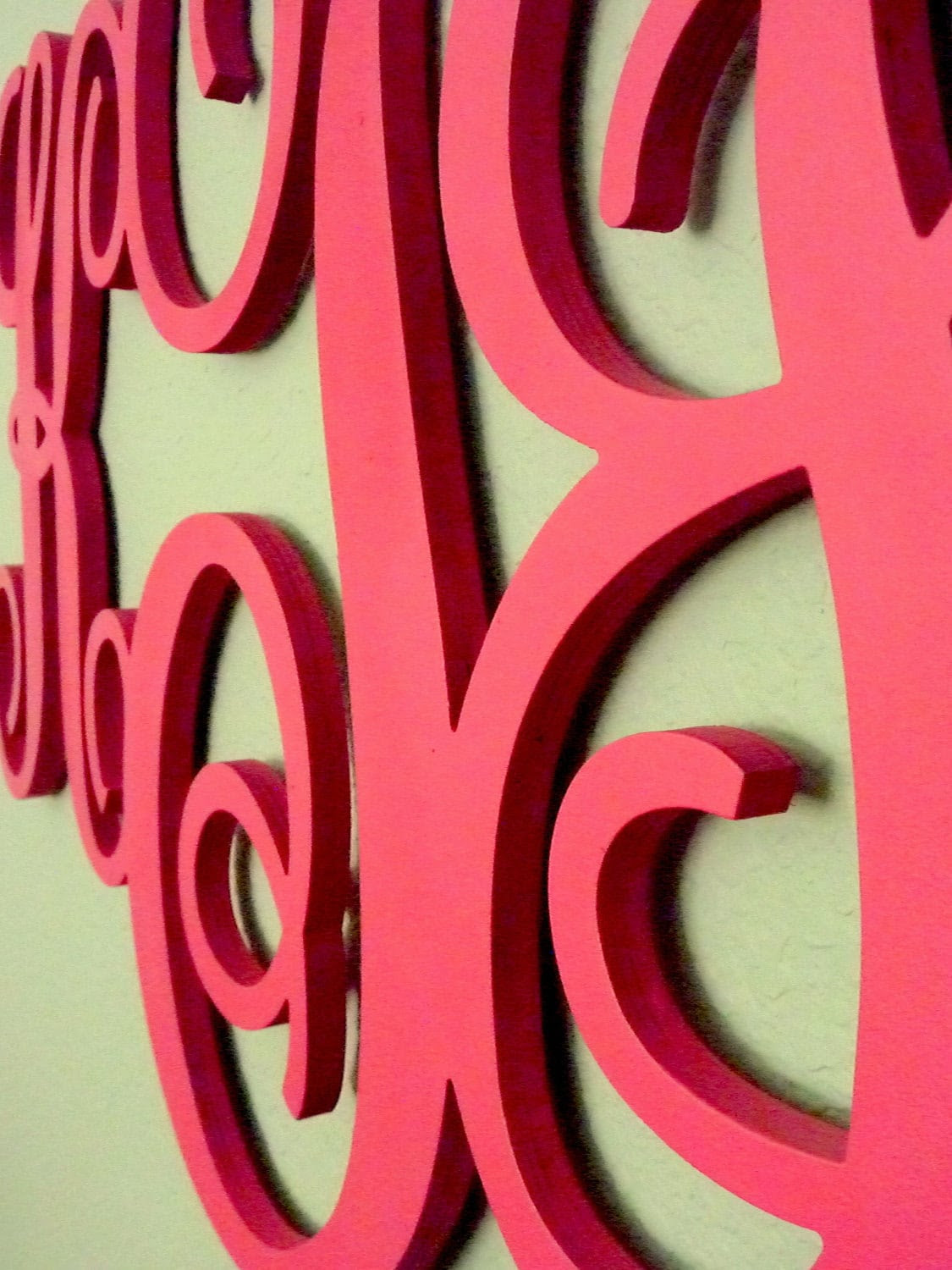 UNFINISHED 18 Wood Monogram Custom Wall Decor by PinwheelFair