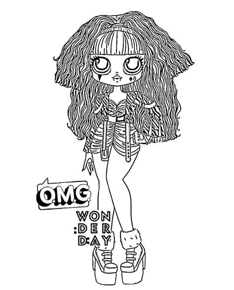  omg dolls coloring pages coloring home