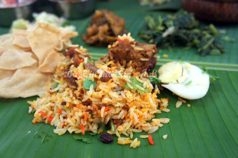 Chicken Biryani and BLR vegetables