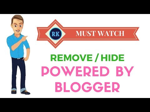 REMOVE OR HIDE POWERED BY BLOGGER