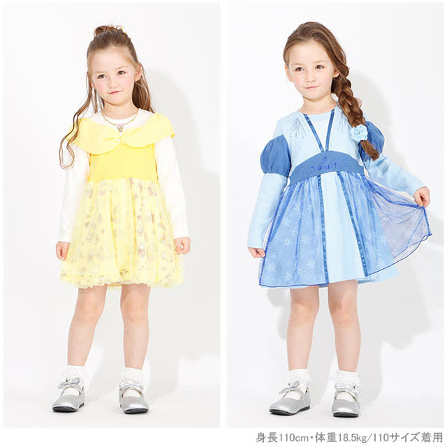 5 14一部再販 ディズニー プリンセスワンピース 4600k 90cm ベル ワンピース Babydoll ベビードール オンラインショップ 子供服 通販 公式