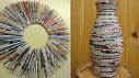Interesting home décor stuff made from recycled magazines