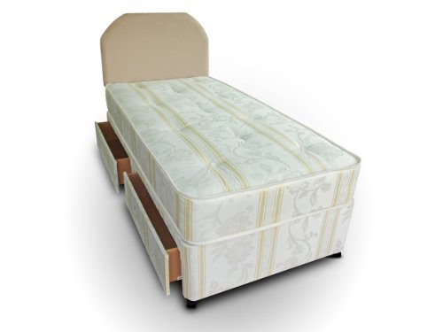 Best Review Divan Bed Luxury 3ft Single Including Mattress and 2 Storage Drawers