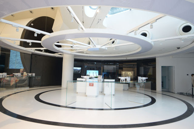 The product showcase area.